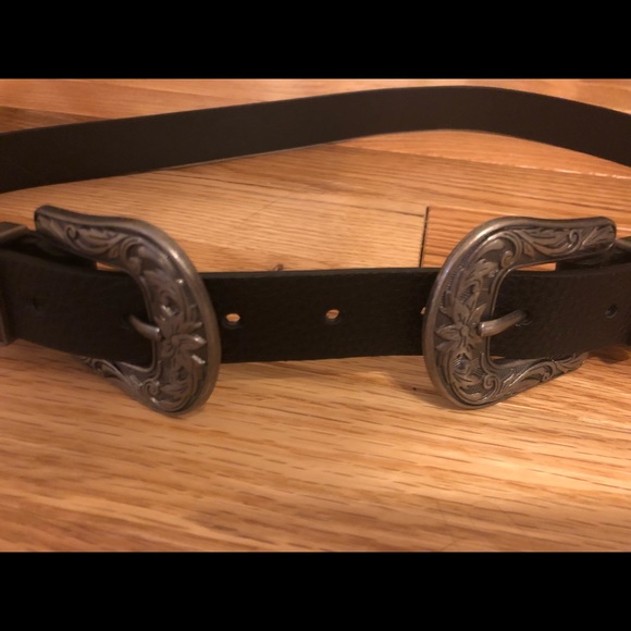 Double buckle western belt - Picture 1 of 3